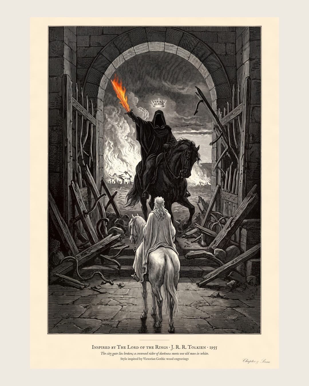 The Witch-king at the Gate, an art print inspired by The Return of the King