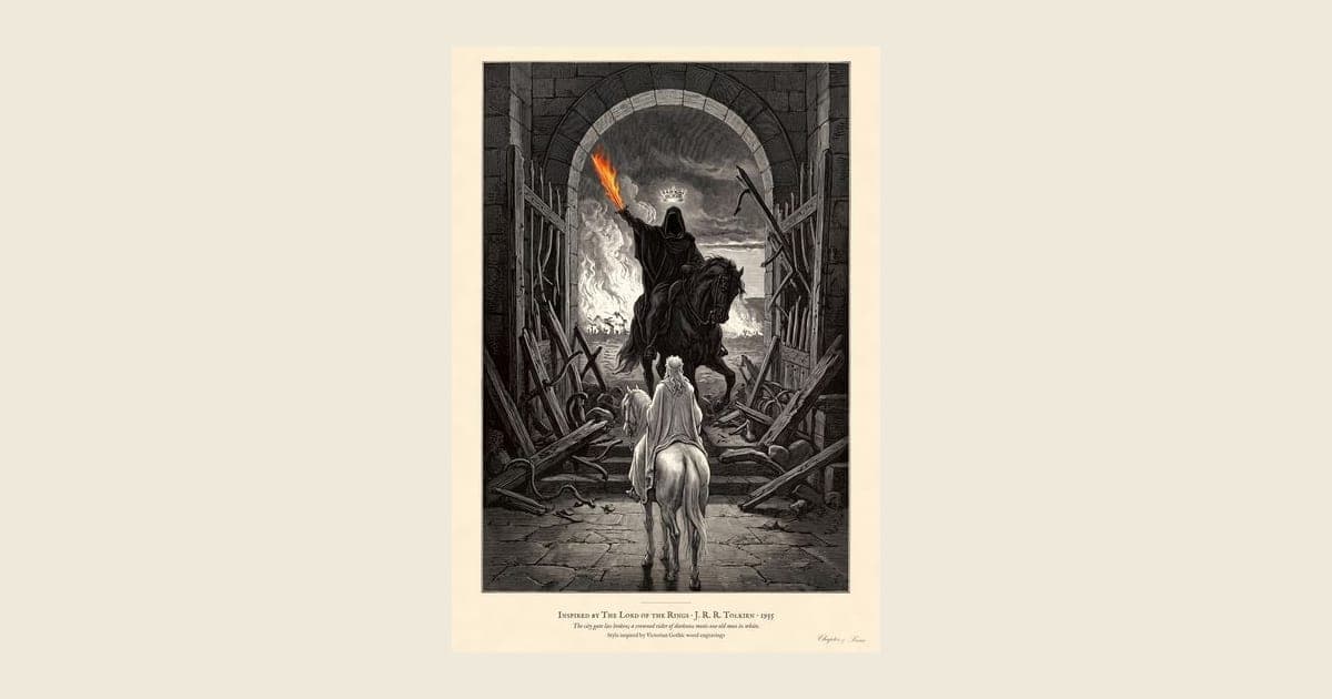 The Witch-king at the Gate, an art print inspired by The Return of the King